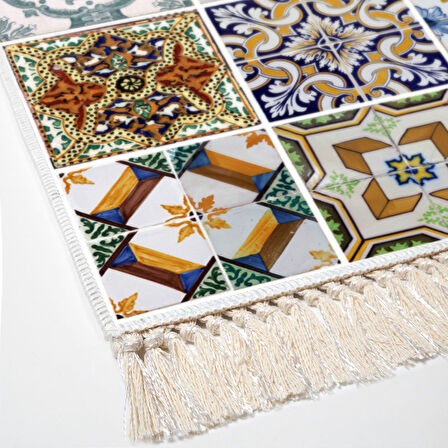 Eko Trend Djt Halı Yıkanabilir Kaymaz Taban Mu144 Patchwork