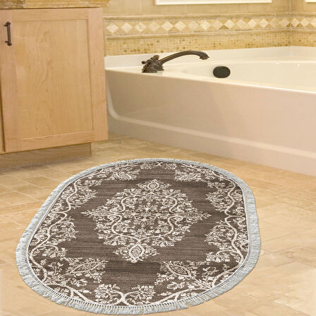 Eko Trend Djt Banyo Paspası Yıkanabilir Kaymaz Taban 762 Oval Osmanlı