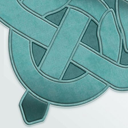 Akasya Lazer Kesim Kaymaz Taban Dijital Baskı Halı St600147Mv