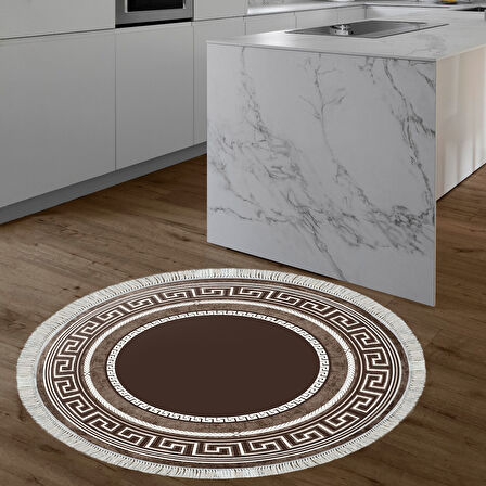 Eko Trend Djt Haı Yıkanabilir Kaymaz Taban 651M Yuvarlak Modern