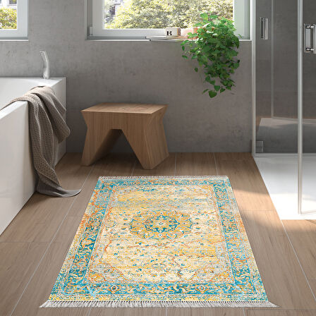 Eko Trend Djt Banyo Paspası Yıkanabilir Kaymaz Taban P1356 Vintage