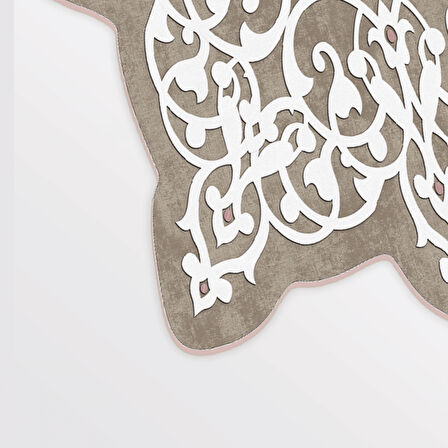 Açelya Lazer Kesim Kaymaz Taban Dijital Baskı Halı St600143Kr