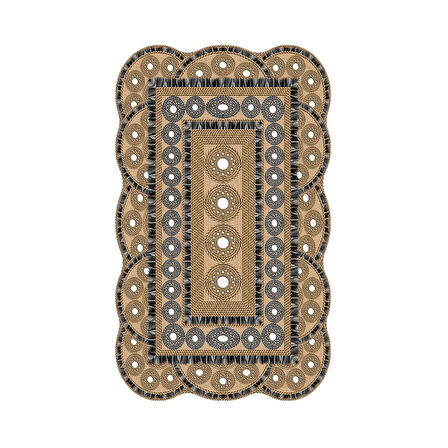 Sümbül Lazer Kesim Kaymaz Taban Dijital Baskı Halı St600175Ka