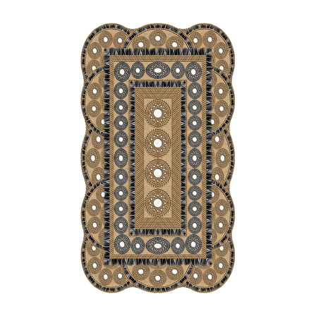 Sümbül Lazer Kesim Kaymaz Taban Dijital Baskı Halı St600175Ka