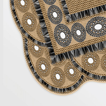 Sümbül Lazer Kesim Kaymaz Taban Dijital Baskı Halı St600175Ka