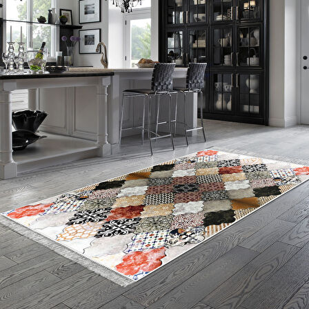 Eko Trend Djt Halı Yıkanabilir Kaymaz Taban Mu120 Patchwork