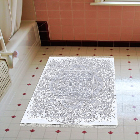 Eko Trend Djt Banyo Paspası Yıkanabilir Kaymaz Taban 1488 Modern