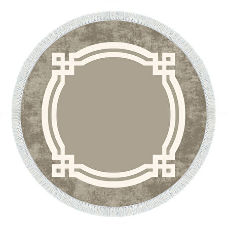 Eko Trend Djt Haı Yıkanabilir Kaymaz Taban 657M Yuvarlak Modern