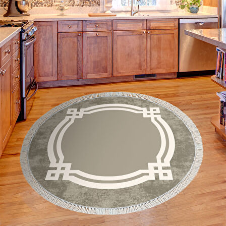 Eko Trend Djt Haı Yıkanabilir Kaymaz Taban 657M Yuvarlak Modern