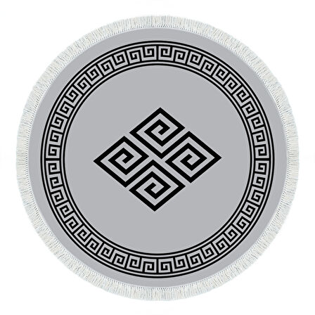 Eko Trend Djt Haı Yıkanabilir Kaymaz Taban 656M Yuvarlak Modern