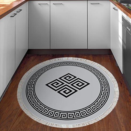 Eko Trend Djt Haı Yıkanabilir Kaymaz Taban 656M Yuvarlak Modern