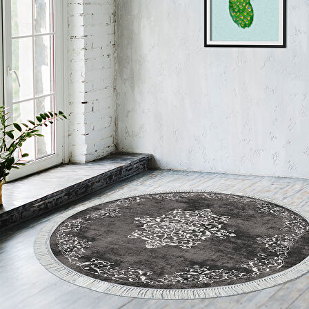 Eko Trend Djt Banyo Paspası Yıkanabilir Kaymaz Taban 616 Yuvarlak Klasik