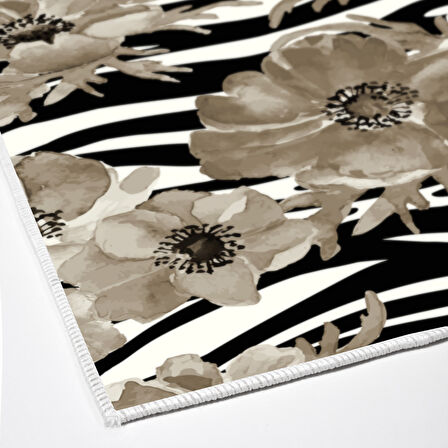 Alanur Trend Keçe Tabanlı Mutfak Halı Mu135