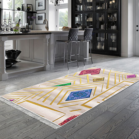 Eko Trend Djt Halı Yıkanabilir Kaymaz Taban P1337 Modern