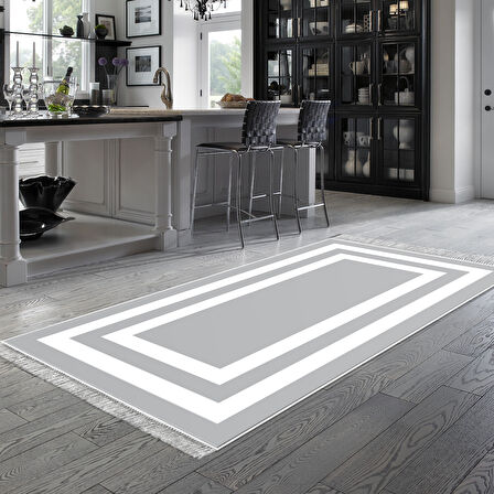 Eko Trend Djt Banyo Paspası Yıkanabilir Kaymaz Taban 2229M Bordürlü
