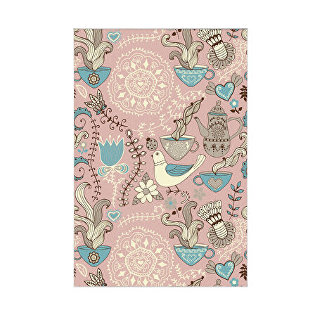 Alanur Trend Keçe Tabanlı Mutfak Halı Mu186