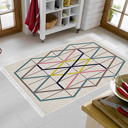Eko Trend Djt Banyo Paspası Yıkanabilir Kaymaz Taban P1525 Modern