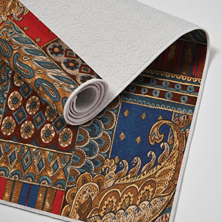 Alanur Trend Keçe Tabanlı Mutfak Halı Mu129