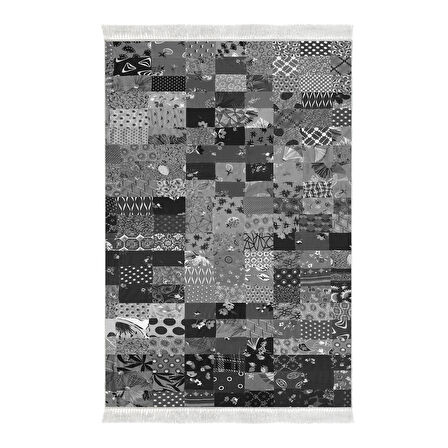 Eko Trend Djt Halı Yıkanabilir Kaymaz Taban Mu148 Patchwork