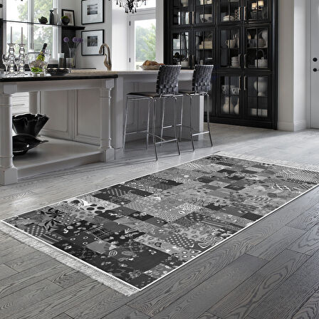 Eko Trend Djt Halı Yıkanabilir Kaymaz Taban Mu148 Patchwork
