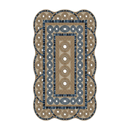 Sümbül Lazer Kesim Kaymaz Taban Dijital Baskı Halı St600175Ka