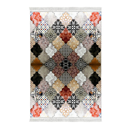 Eko Trend Djt Banyo Paspası Yıkanabilir Kaymaz Taban Mu120 Patchwork