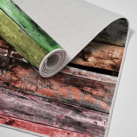 Alanur Trend Keçe Tabanlı Mutfak Halı Mu136