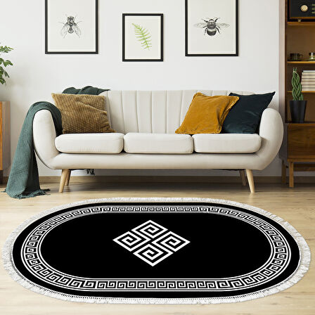 Eko Trend Djt Halı Yıkanabilir Kaymaz Taban 656M Oval Modern