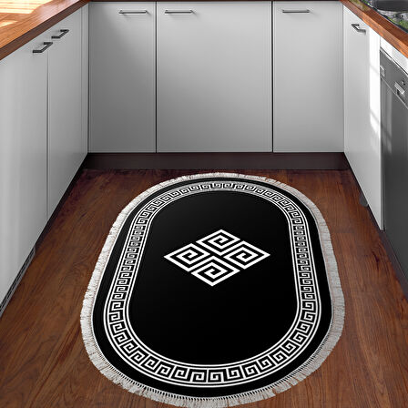Eko Trend Djt Halı Yıkanabilir Kaymaz Taban 656M Oval Modern