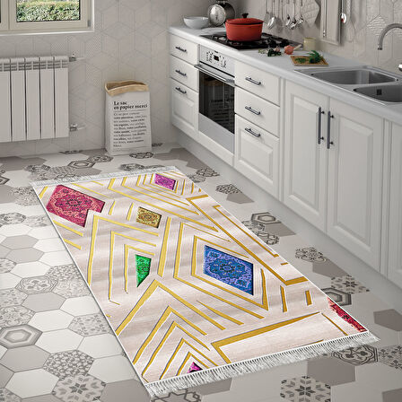Eko Trend Djt Banyo Paspası Yıkanabilir Kaymaz Taban P1337 Modern