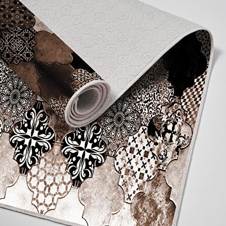 Alanur Trend Keçe Tabanlı Mutfak Halı Mu120