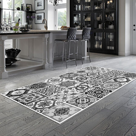 Alanur Trend Keçe Tabanlı Mutfak Halı Mu144