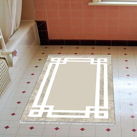 Eko Trend Djt Banyo Paspası Yıkanabilir Kaymaz Taban 657M Modern