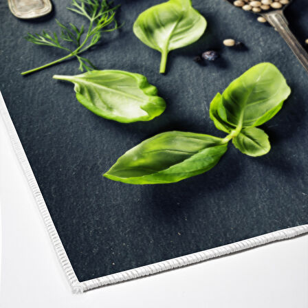 Alanur Trend Keçe Tabanlı Mutfak Halı Mu163