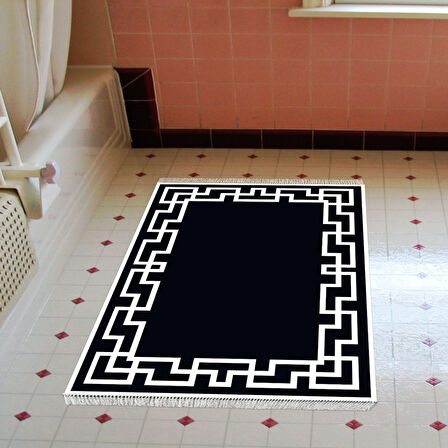 Eko Trend Djt Banyo Paspası Yıkanabilir Kaymaz Taban F5035 Modern