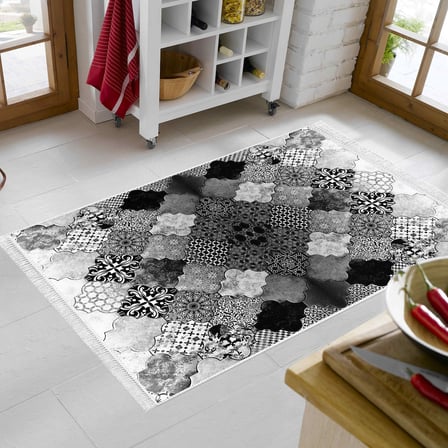 Eko Trend Djt Halı Yıkanabilir Kaymaz Taban Mu120 Patchwork