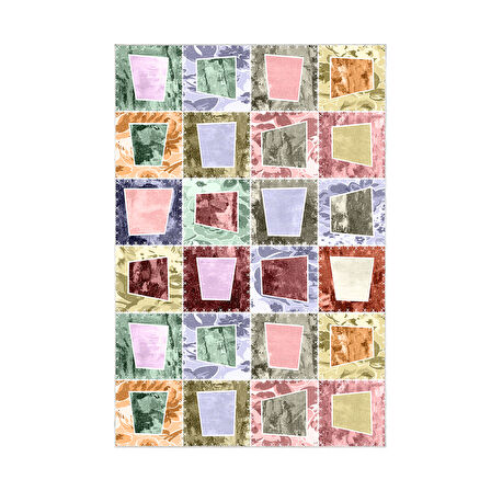 Alanur Trend Keçe Tabanlı Mutfak Halı Mu103