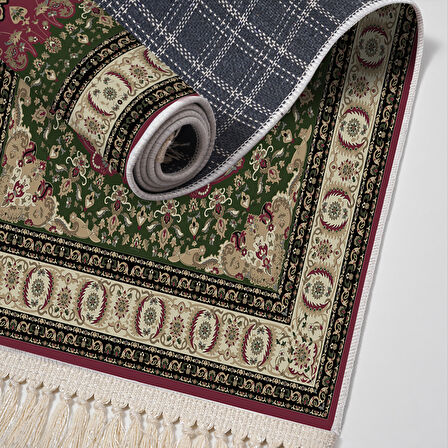 Alanur Star Pamuk Tabanlı Saçaklı Dijital Halı