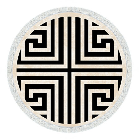 Eko Trend Djt Haı Yıkanabilir Kaymaz Taban 658M Yuvarlak Modern