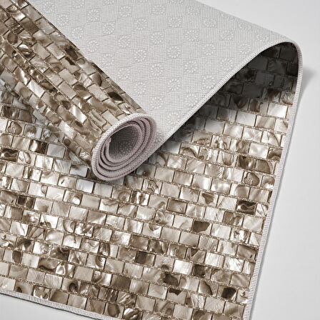 Alanur Trend Keçe Tabanlı Mutfak Halı Mu132