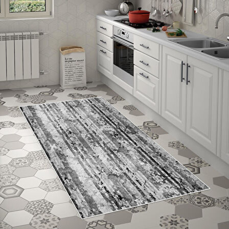 Alanur Trend Keçe Tabanlı Mutfak Halı Mu147