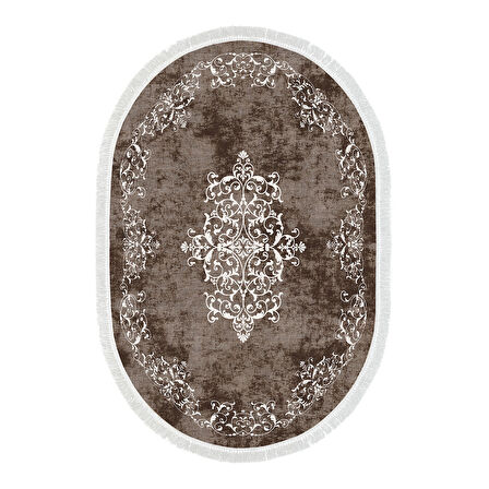 Eko Trend Djt Halı Yıkanabilir Kaymaz Taban 616 Oval Klasik