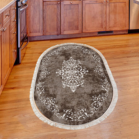 Eko Trend Djt Halı Yıkanabilir Kaymaz Taban 616 Oval Klasik