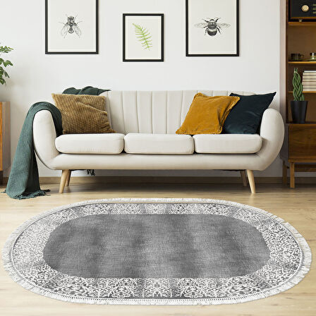 Eko Trend Djt Halı Yıkanabilir Kaymaz Taban 1460 Oval Modern