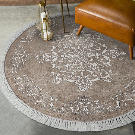 Eko Trend Djt Banyo Paspası Yıkanabilir Kaymaz Taban 616 Yuvarlak Klasik