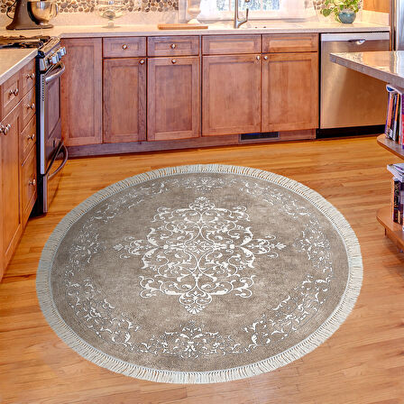 Eko Trend Djt Banyo Paspası Yıkanabilir Kaymaz Taban 616 Yuvarlak Klasik