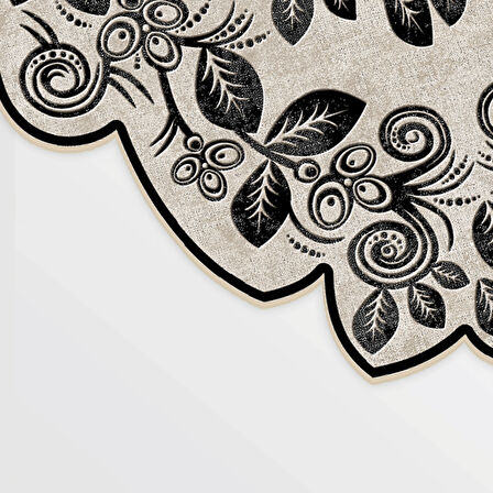 Şebboy Lazer Kesim Kaymaz Taban Dijital Baskı Halı St600159Kr