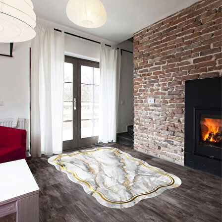 Çiğdem Lazer Kesim Kaymaz Taban Dijital Baskı Halı St600184Bj