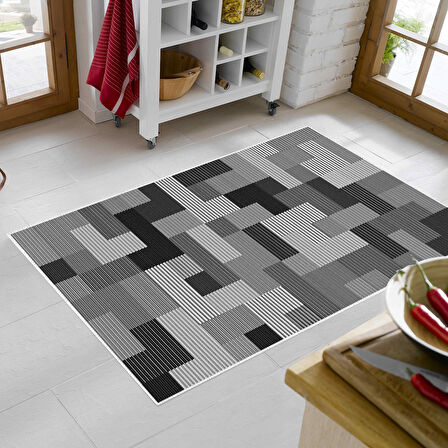 Alanur Trend Keçe Tabanlı Mutfak Halı Mu113