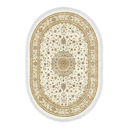 Eko Trend Djt Halı Yıkanabilir Kaymaz Taban P1360 Oval Osmanlı